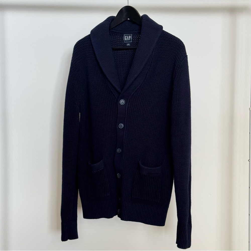 GAP Men’s Navy Blue Cardigan (L)